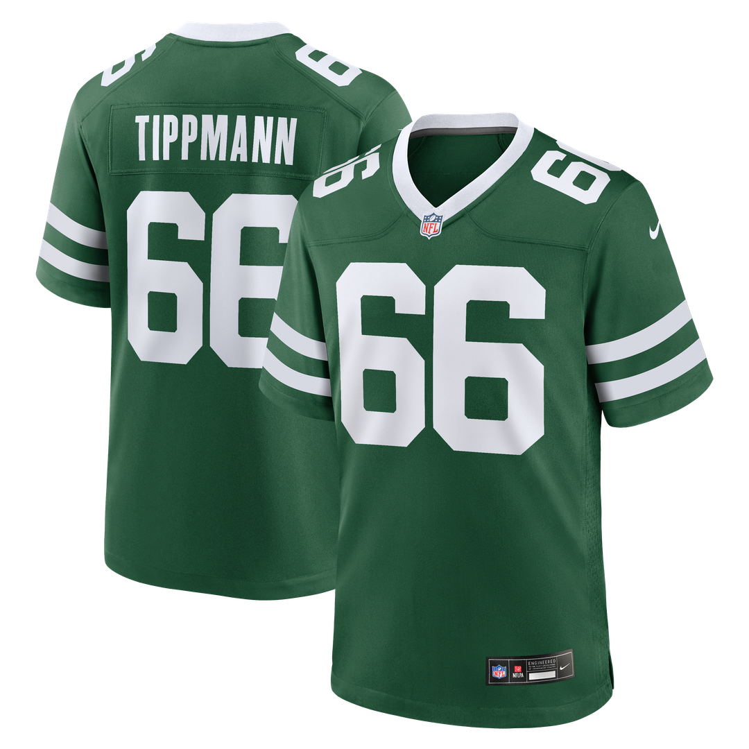 New York Jets Joe Tippmann Legacy Green Team Game Jersey