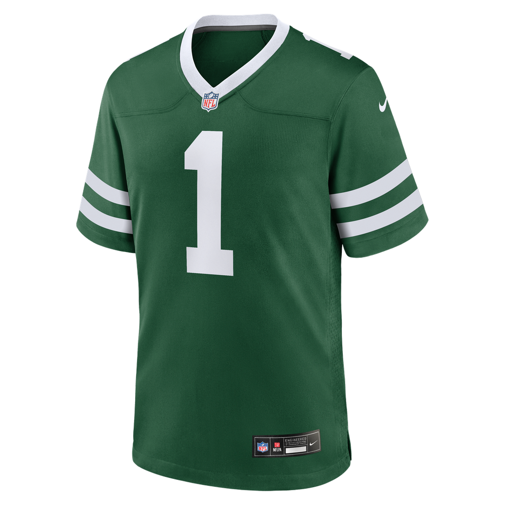New York Jets Legacy Green #1 Dad Game Jersey