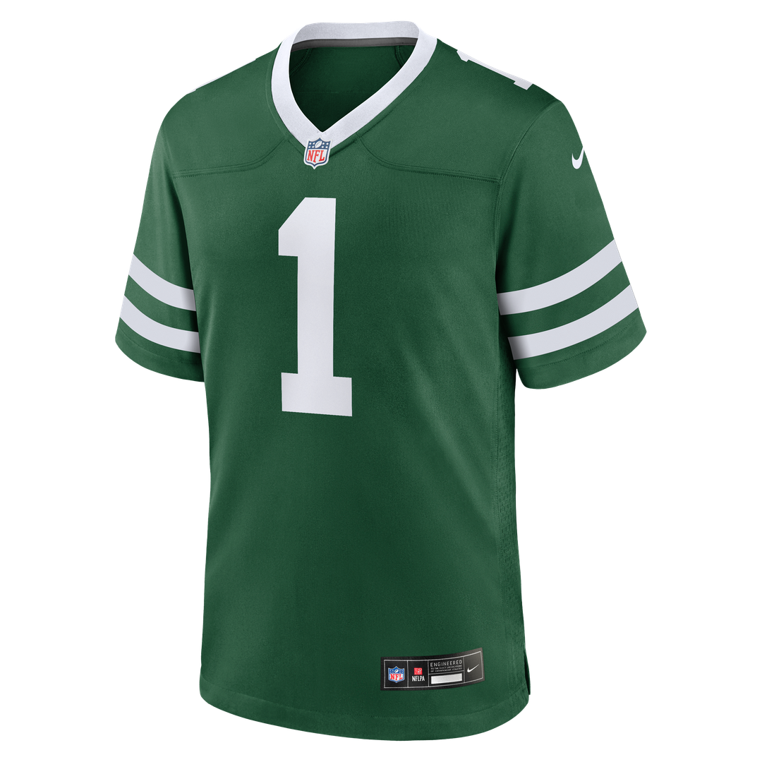 New York Jets Legacy Green #1 Dad Game Jersey