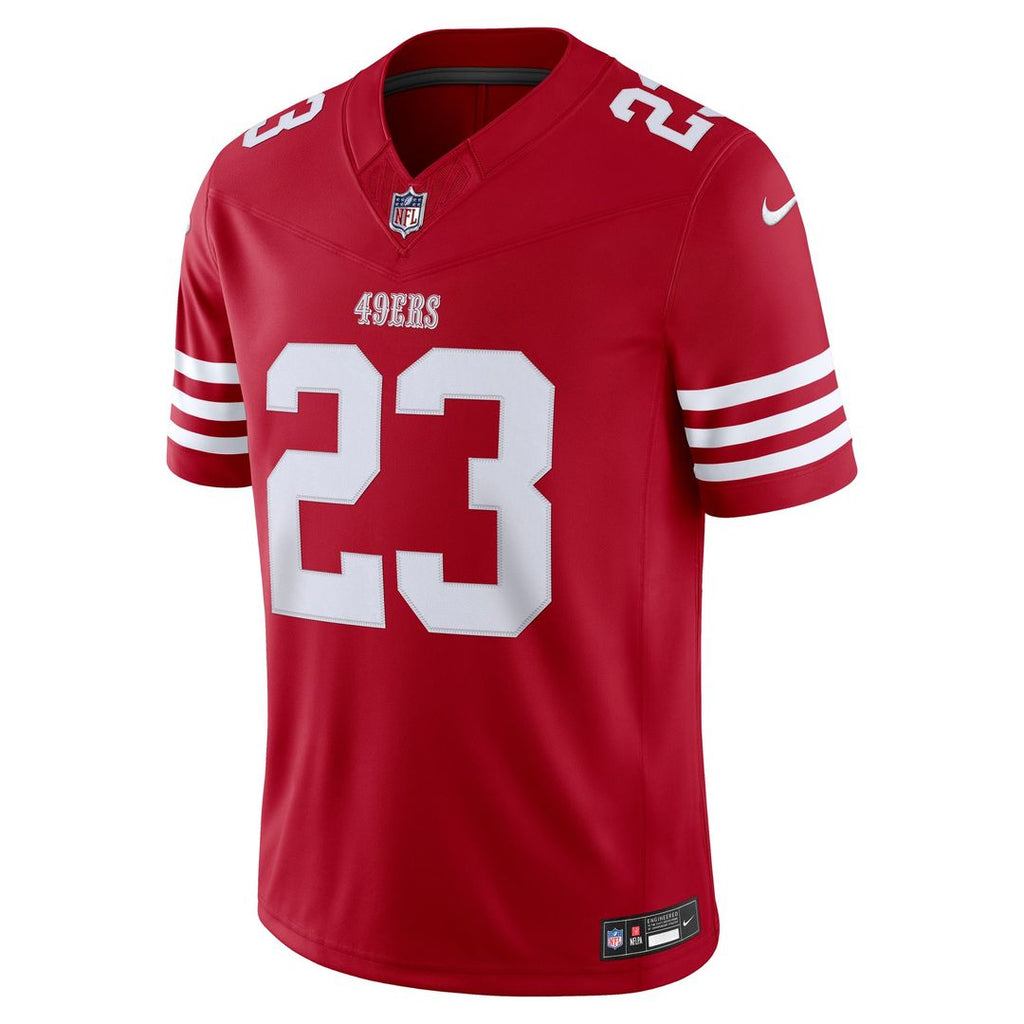 San Francisco 49ers Christian McCaffrey White Alternate Vapor F.U.S.E. Stitched Limited Jersey