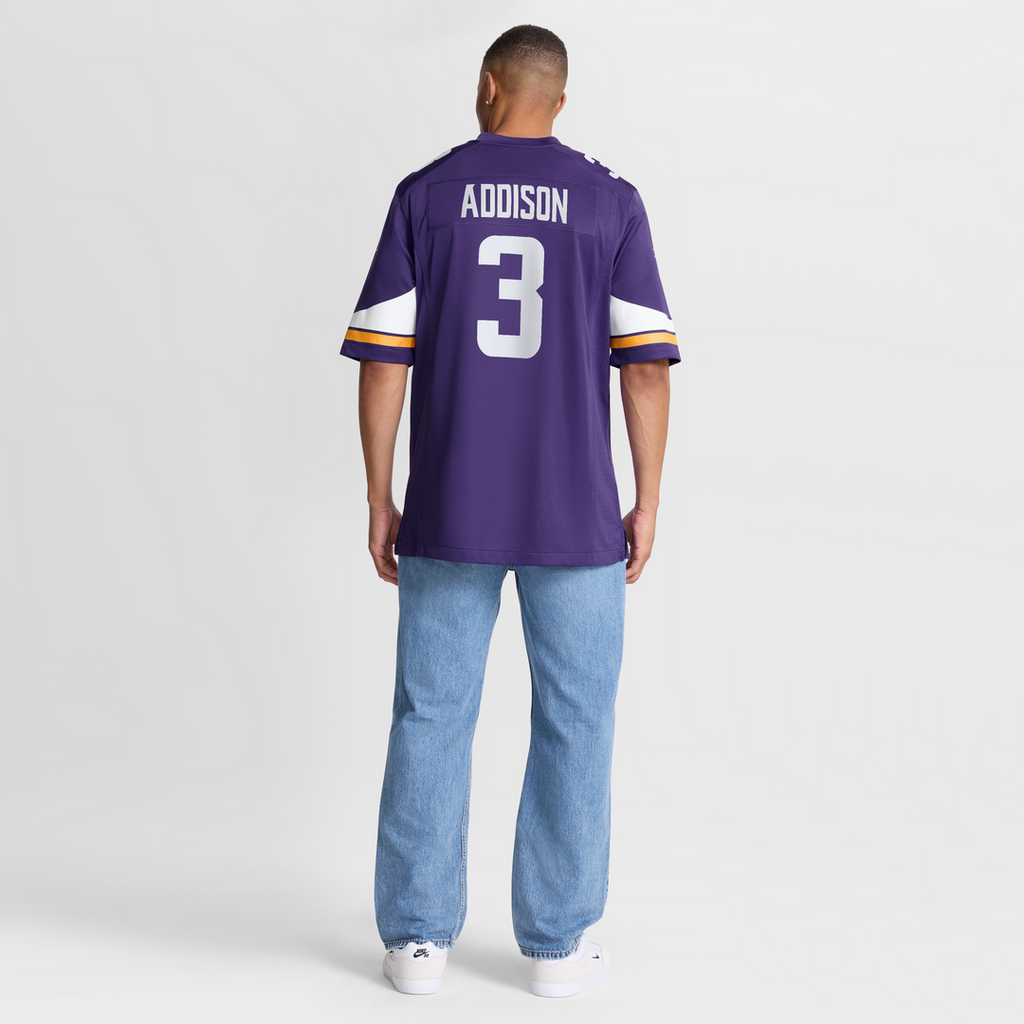 Minnesota Vikings Jordan Addison Purple Game Jersey