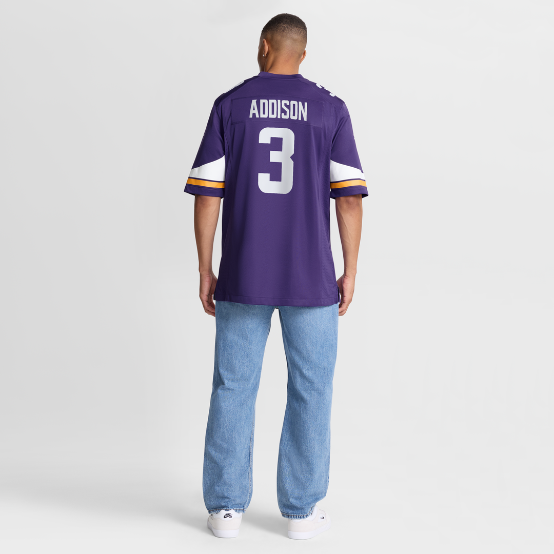 Minnesota Vikings Jordan Addison Purple Game Jersey