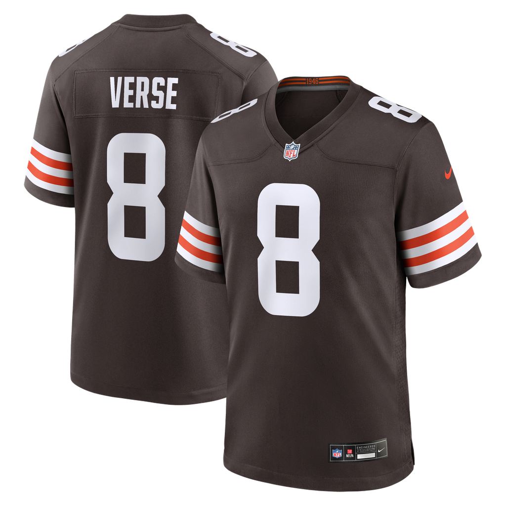 Cleveland Browns Jared Verse Brown Men's Game Jersey