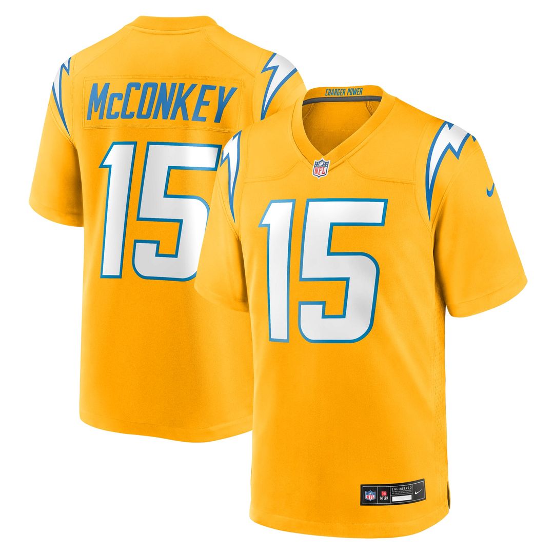 Los Angeles Chargers Ladd McConkey Navy Alternate Super Chargers Game Player Jersey