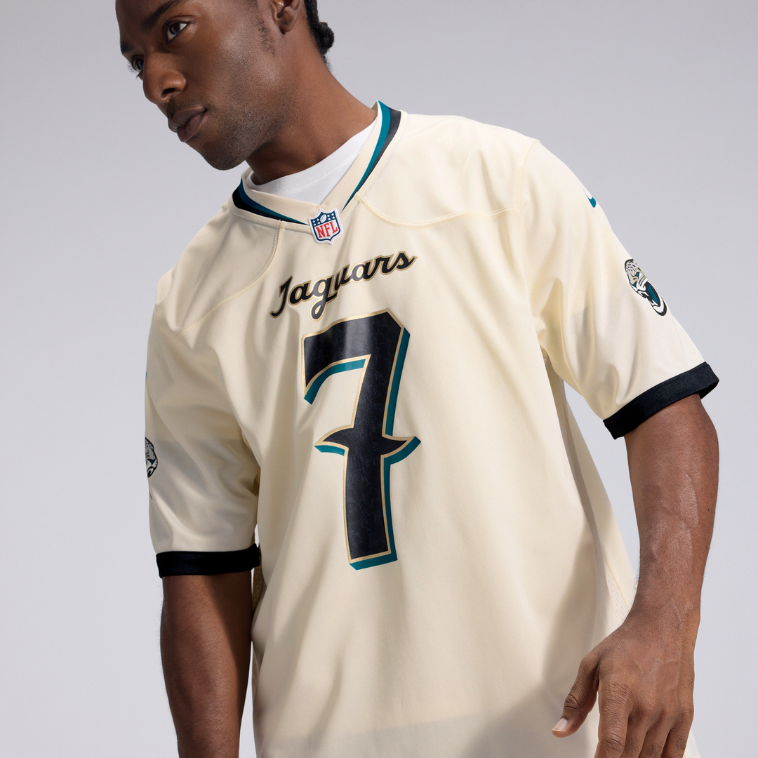 Jacksonville Jaguars Brian Thomas Jr. Natural 2026 Rivalries Collection Game Jersey
