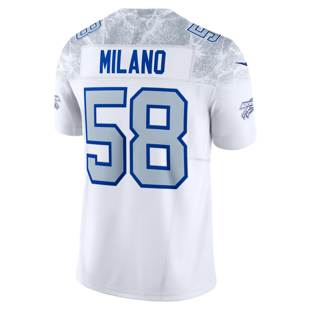 Buffalo Bills Matt Milano White Rivalries Collection Stitched Limited Jersey