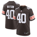 Cleveland Browns Nathaniel Watson Brown Team Game Jersey