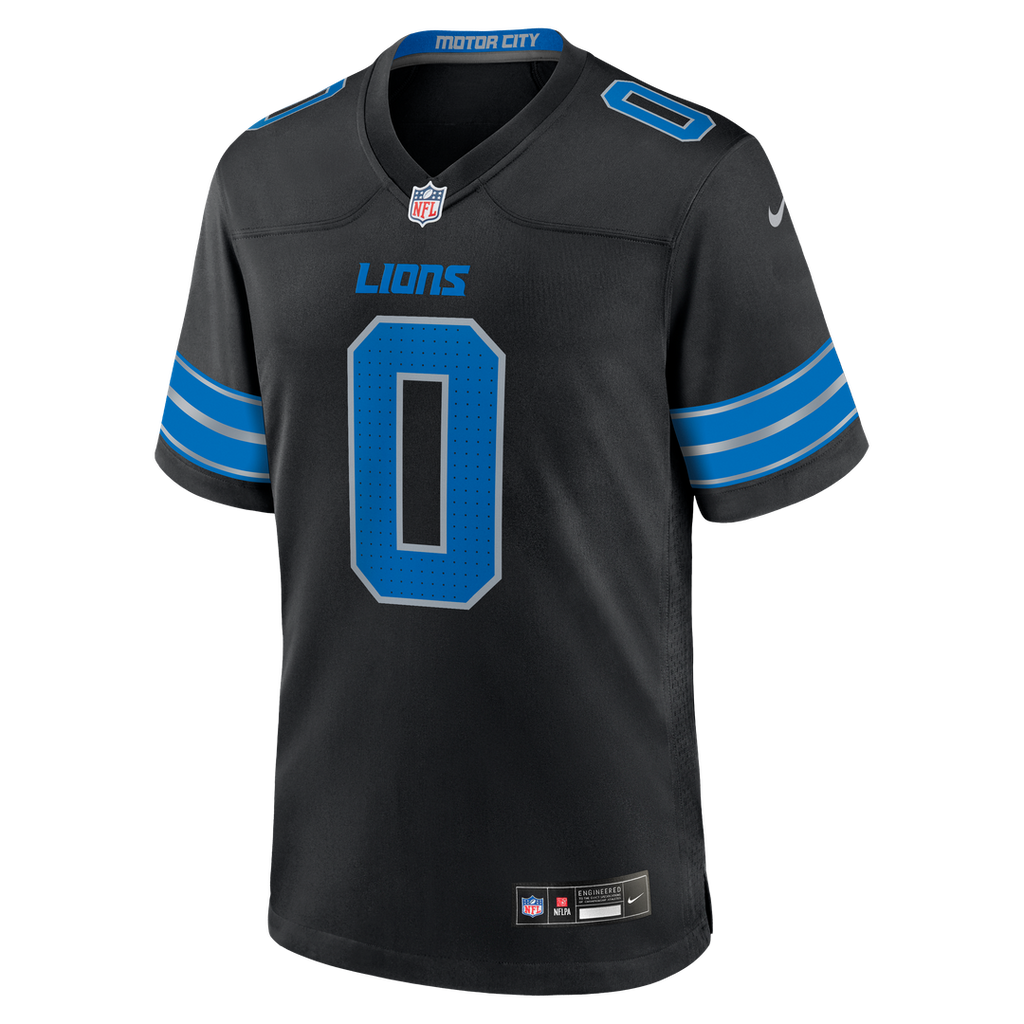 Detroit Lions Jahmyr Gibbs Black 2nd Alternate Game Player Jersey