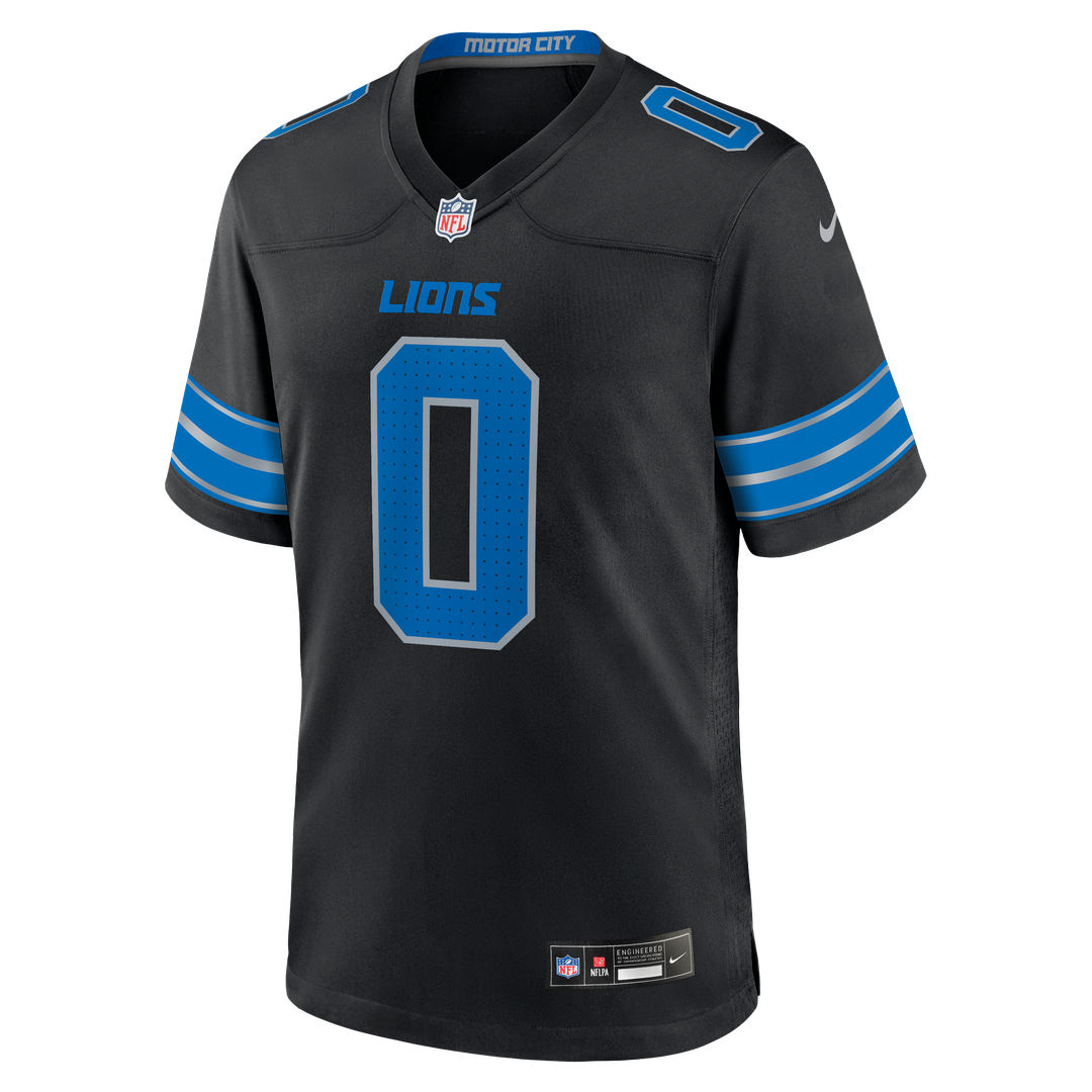 Detroit Lions Jahmyr Gibbs Black 2nd Alternate Game Player Jersey