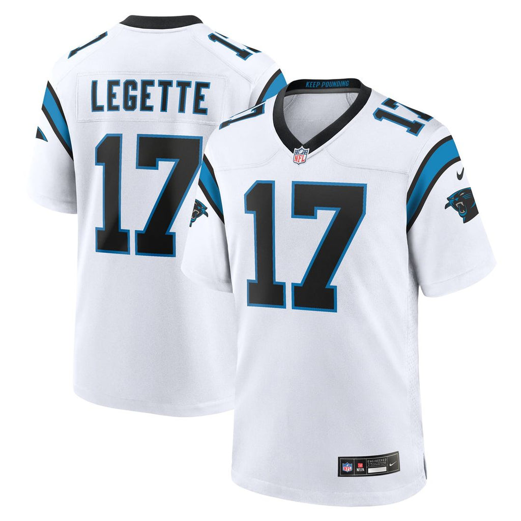 Carolina Panthers Xavier Legette White Game Jersey