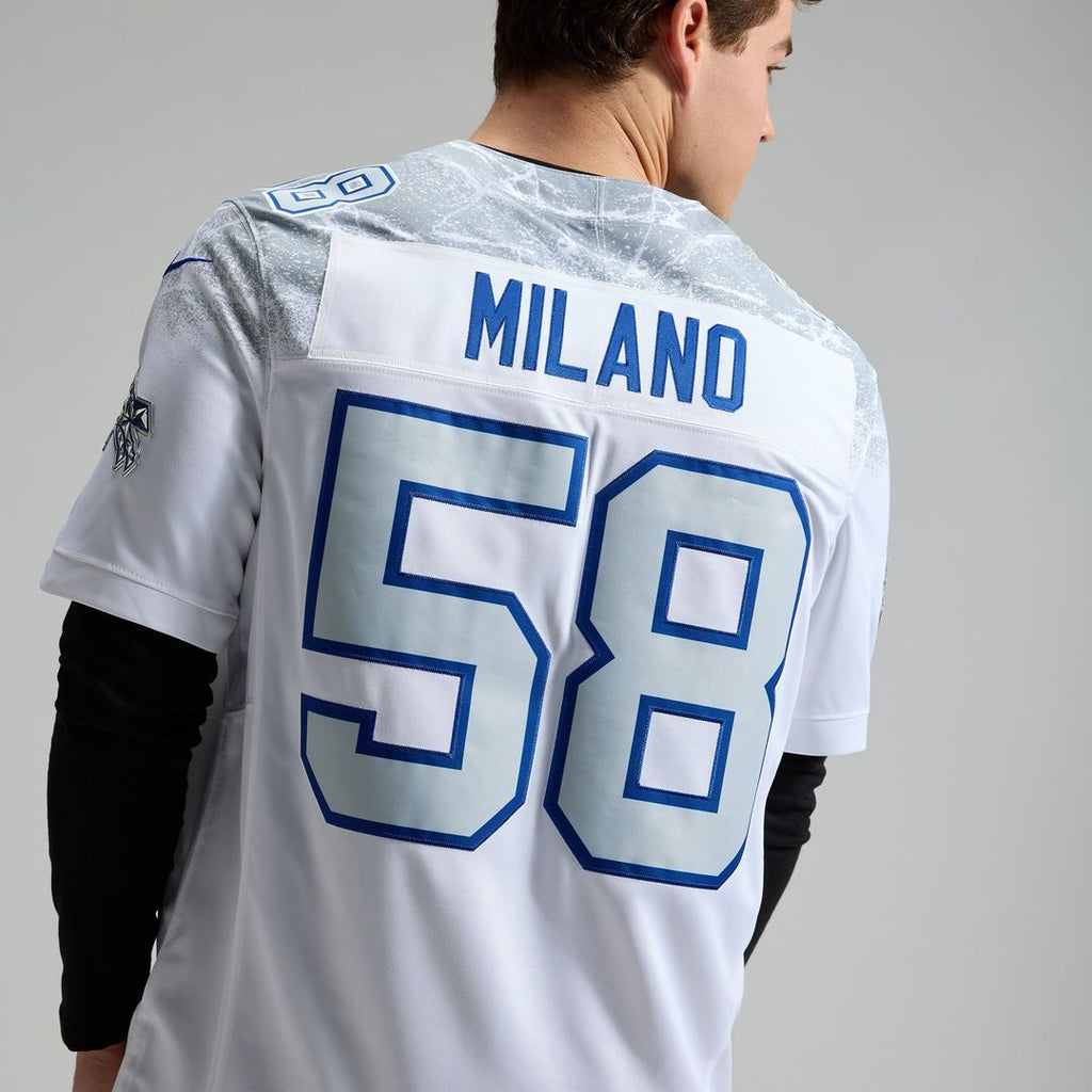 Buffalo Bills Matt Milano White Rivalries Collection Stitched Limited Jersey