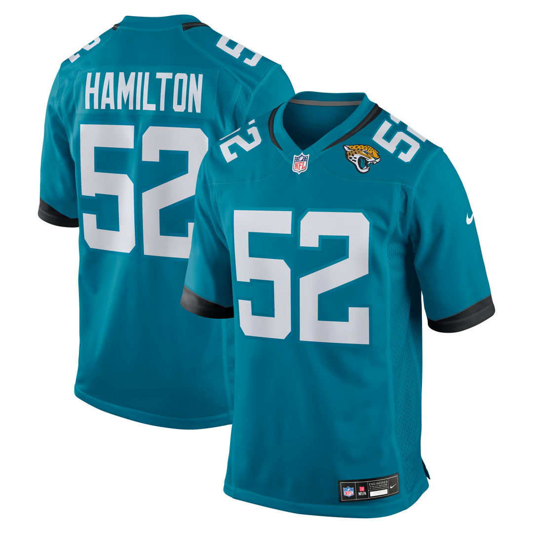 Jacksonville Jaguars DaVon Hamilton Black Game Jersey