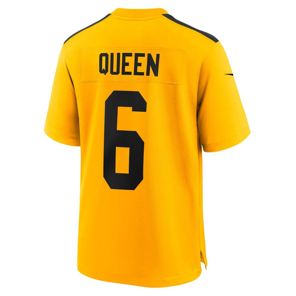 Pittsburgh Steelers Patrick Queen Black Game Player Jersey