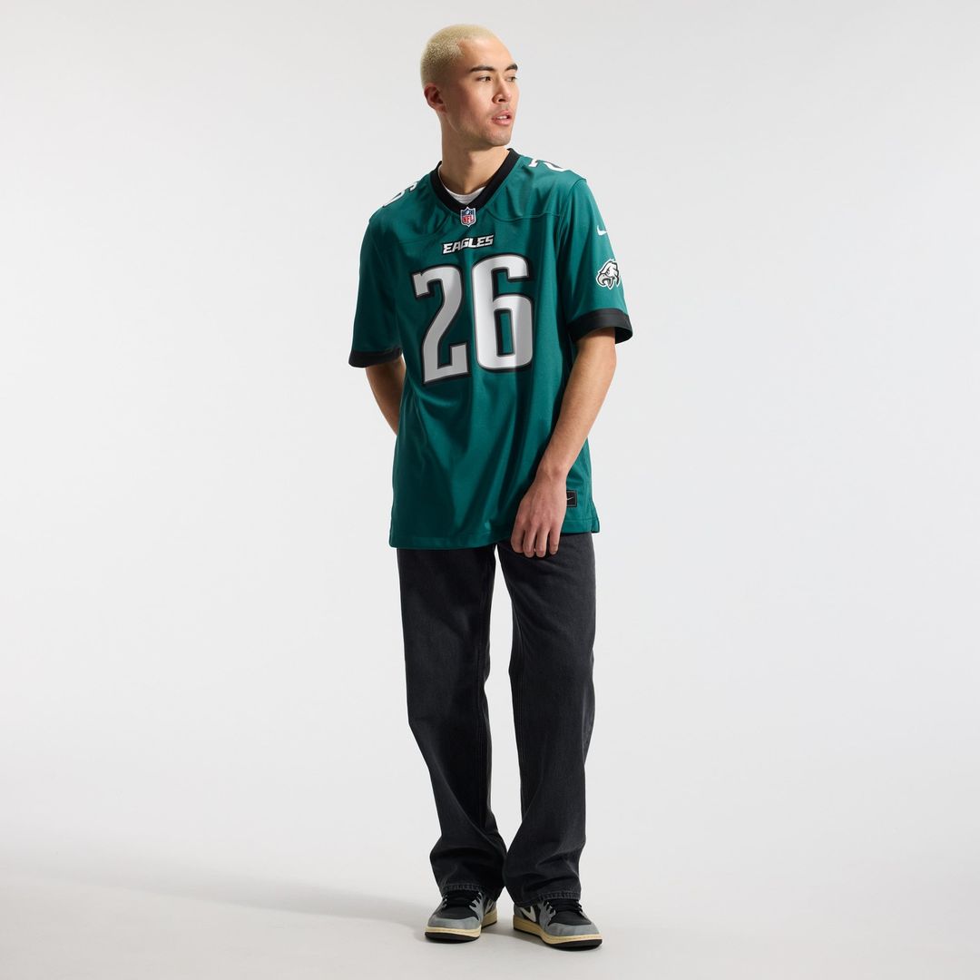 Philadelphia Eagles Saquon Barkley Kelly Green Alternate Game Jersey