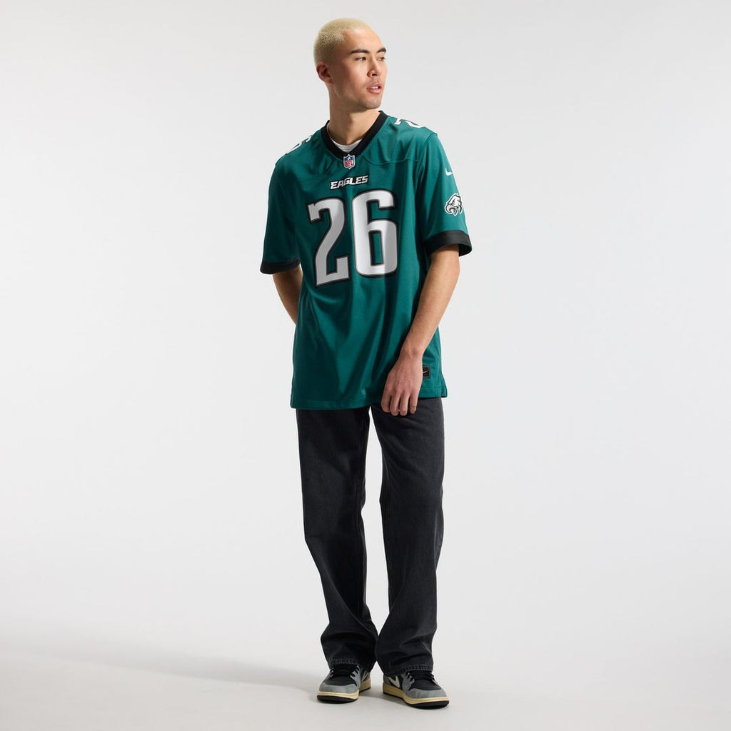 Philadelphia Eagles Saquon Barkley Midnight Green Team Game Jersey