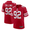 San Francisco 49ers Alfred Collins Scarlet Team Game Jersey