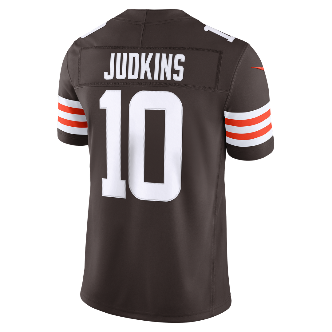 Cleveland Browns Quinshon Judkins Brown Team Vapor F.U.S.E. Stitched Limited Jersey