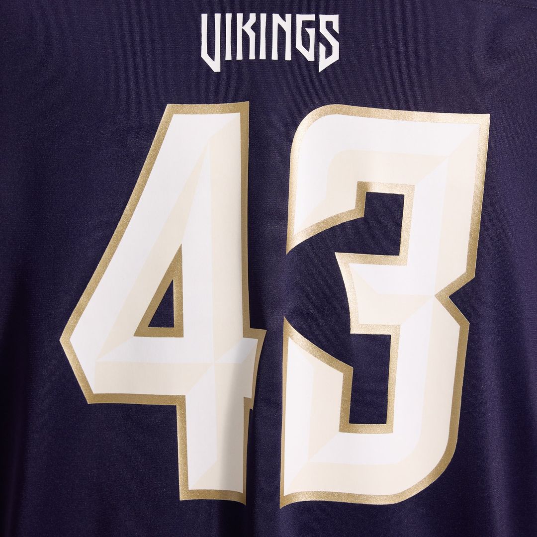 Minnesota Vikings Andrew Van Ginkel Purple 2026 Rivalries Collection Game Jersey