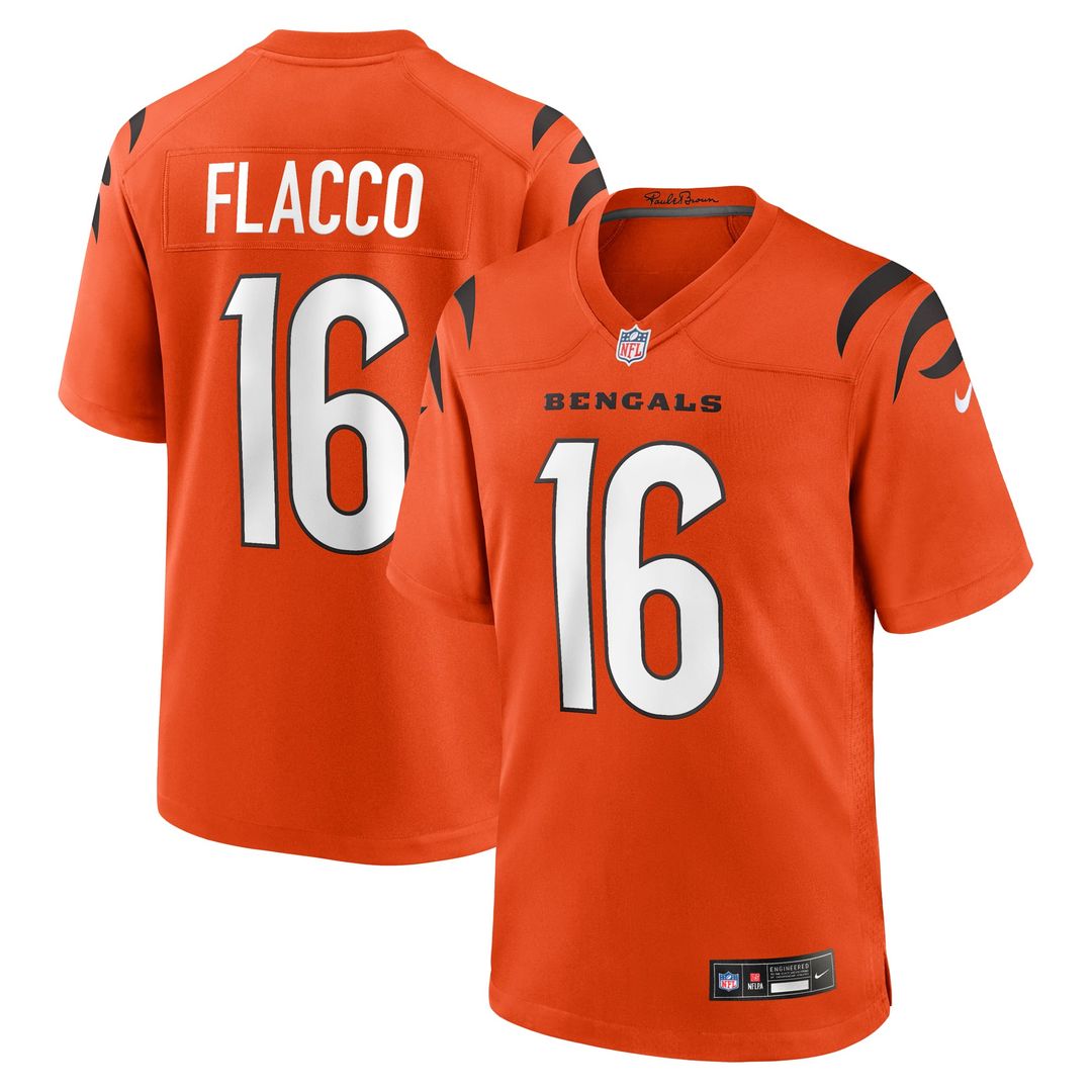 Cincinnati Bengals Joe Flacco White Game Jersey