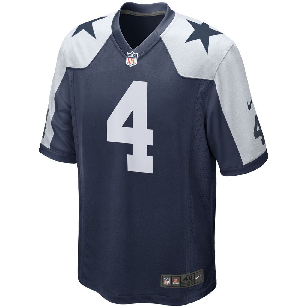 Dallas Cowboys Dak Prescott White Alternate Game Team Jersey