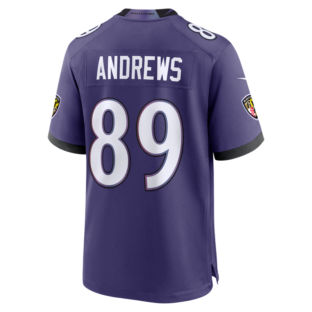 Baltimore Ravens Mark Andrews Purple Team Game Jersey