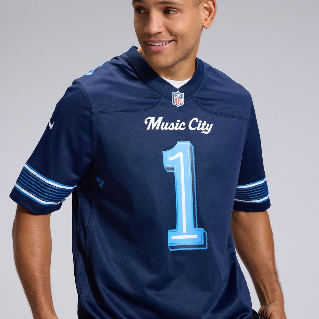 Tennessee Titans Cameron Ward Navy 2026 Rivalries Collection Game Jersey