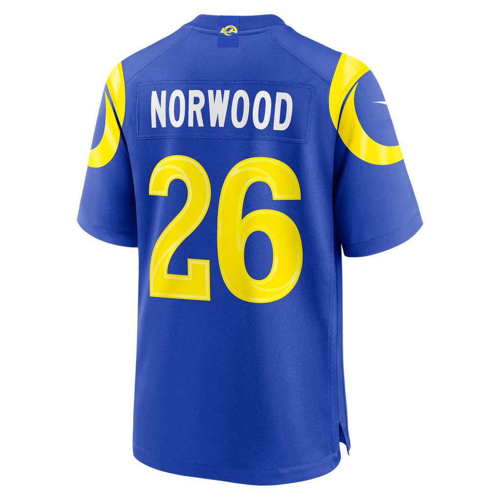 Los Angeles Rams Drey Norwood Royal Game Jersey