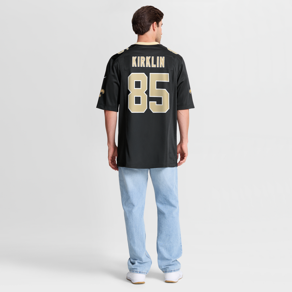 New Orleans Saints Jontre Kirklin Black Team Game Jersey