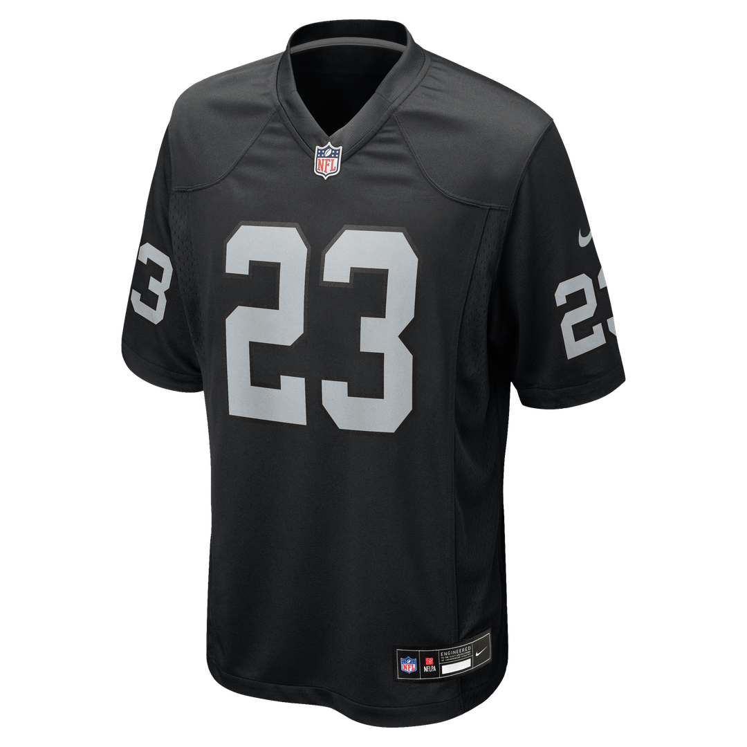 Las Vegas Raiders Dylan Laube Black Team Game Jersey