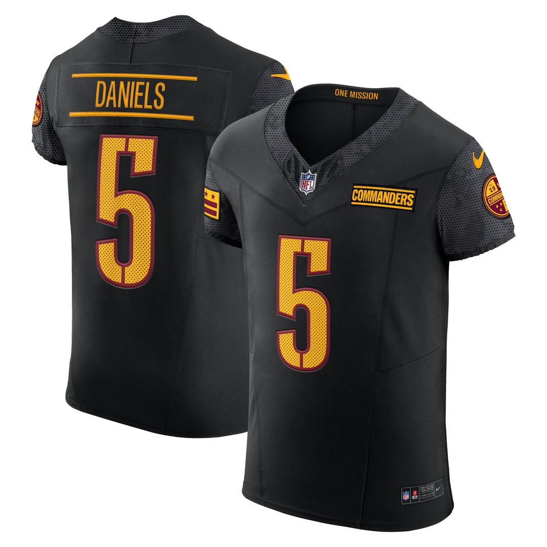 Washington Commanders Jayden Daniels Burgundy Team Vapor F.U.S.E. Elite Jersey