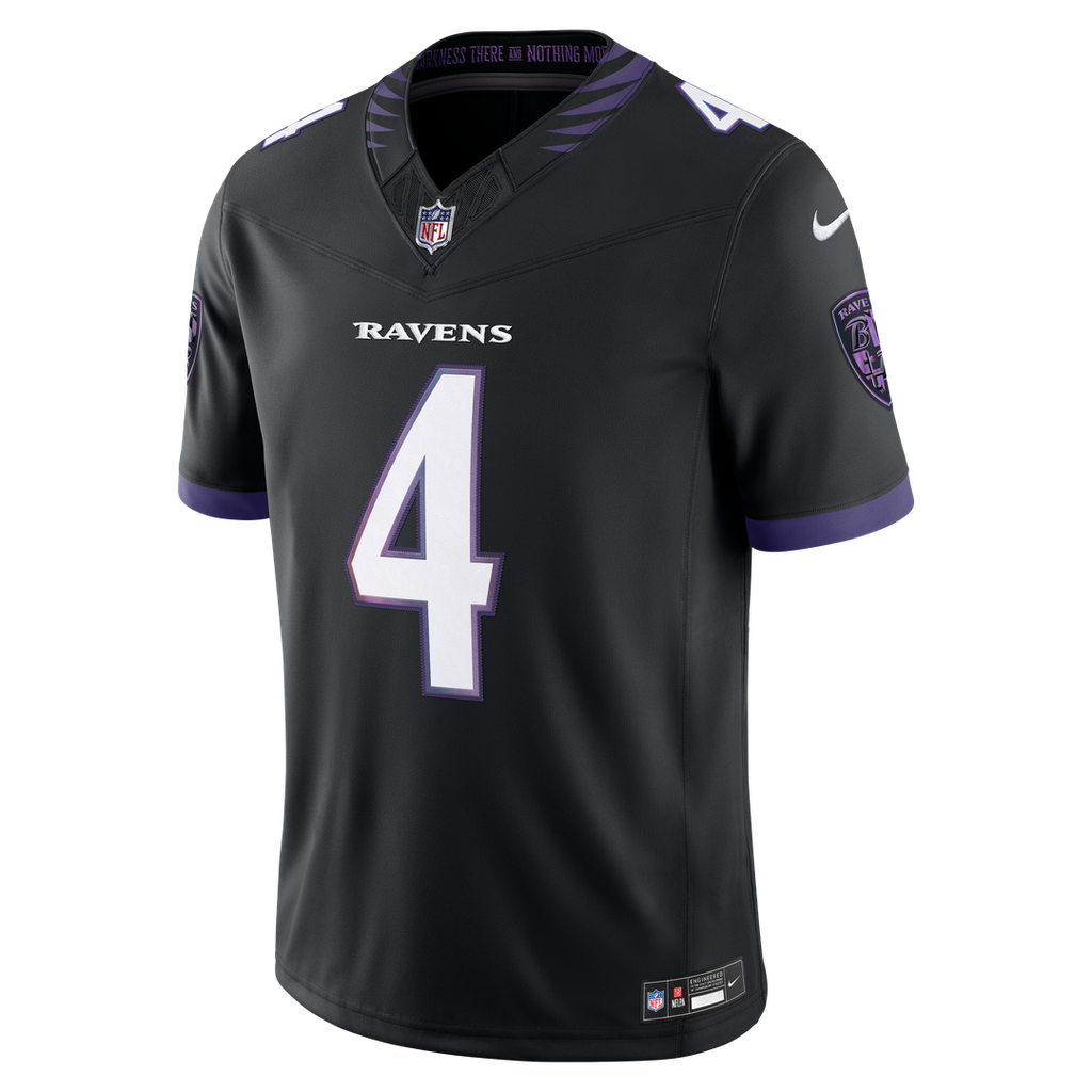 Baltimore Ravens Zay Flowers Purple Team Vapor F.U.S.E. Stitched Limited Jersey