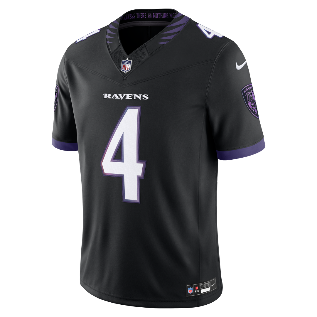 Baltimore Ravens Zay Flowers Purple Team Vapor F.U.S.E. Stitched Limited Jersey