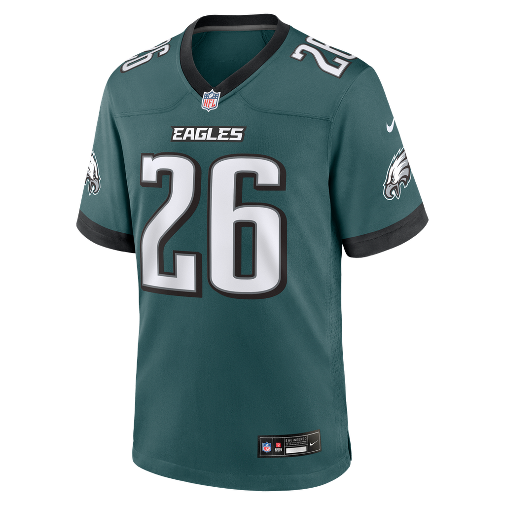 Philadelphia Eagles Saquon Barkley Midnight Green Team Game Jersey