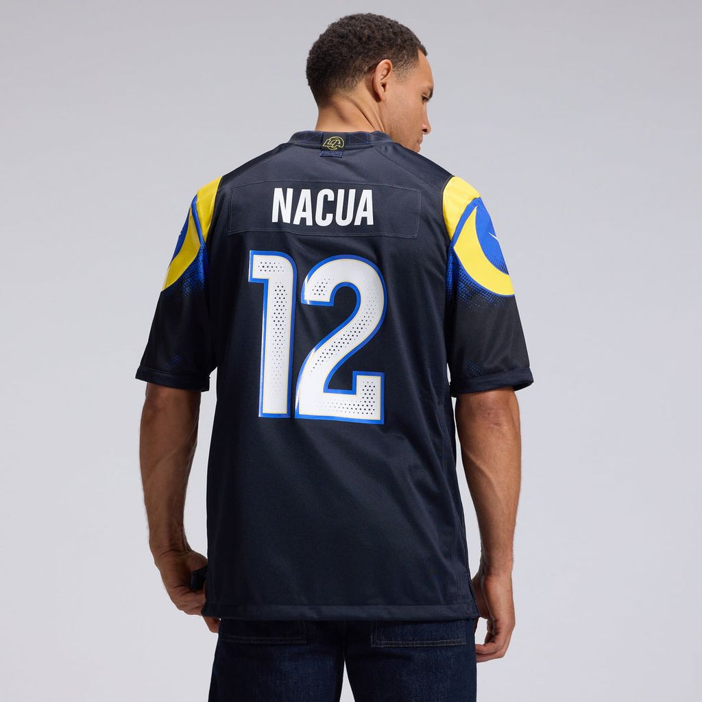 Los Angeles Rams Puka Nacua Dark Blue Rivalries Collection Game Jersey