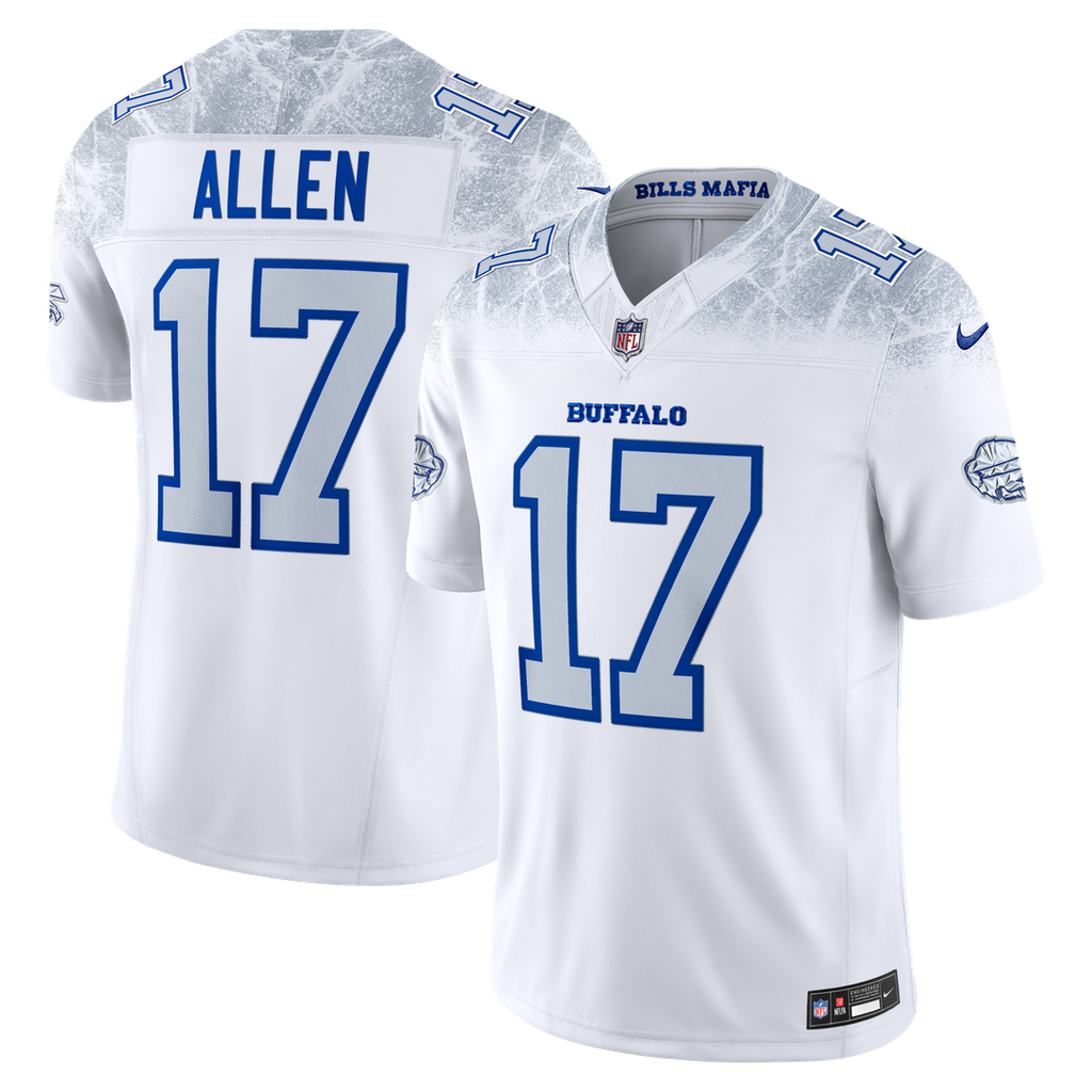 Buffalo Bills Josh Allen White Rivalries Collection Stitched Limited Jersey