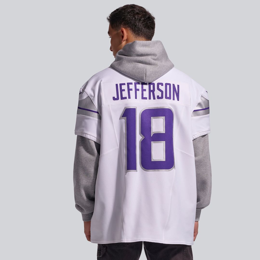 Minnesota Vikings Justin Jefferson White Alternate Vapor F.U.S.E. Elite Player Jersey