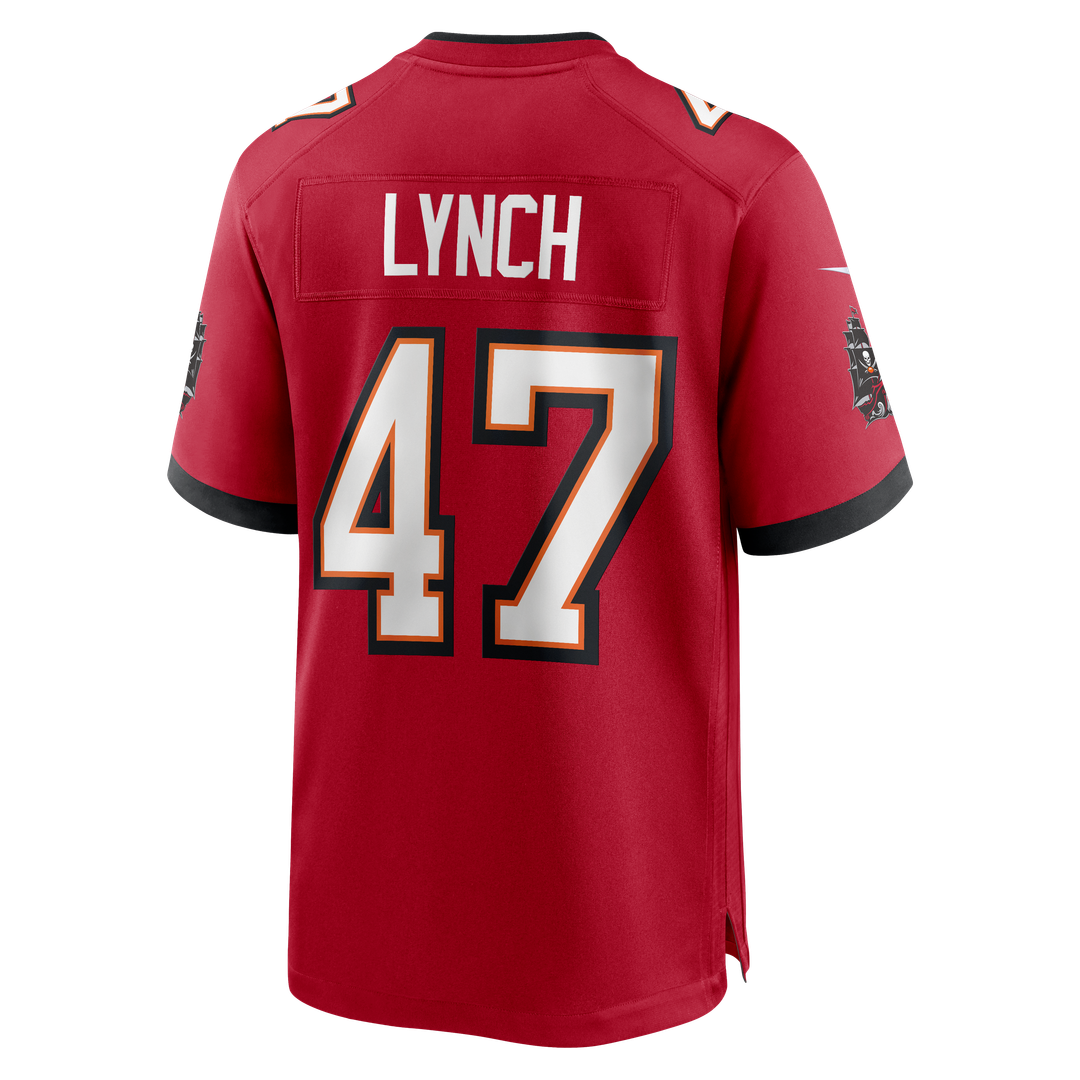 Tampa Bay Buccaneers John Lynch Red Game Retired Player Jersey