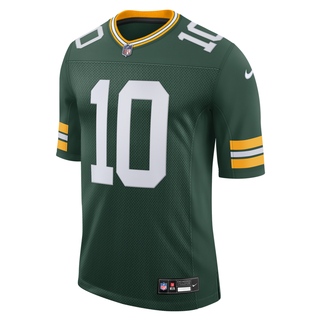 Green Bay Packers Jordan Love Green Vapor Untouchable Stitched Limited Jersey