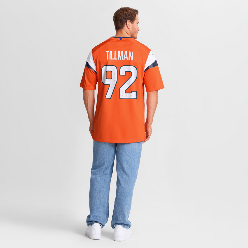 Denver Broncos Dondrea Tillman Orange Team Game Jersey