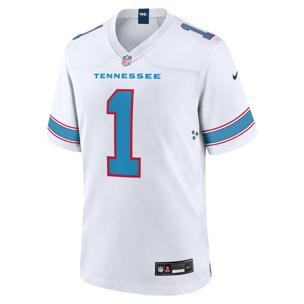 Tennessee Titans Cameron Ward Light Blue Game Jersey