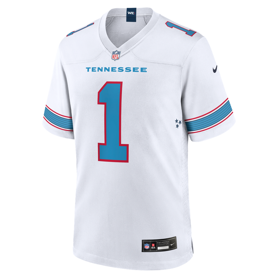 Tennessee Titans Cameron Ward Light Blue Game Jersey