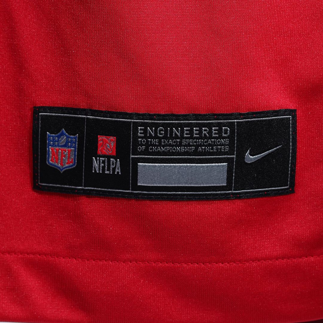 San Francisco 49ers Jake Tonges Scarlet Team Game Jersey