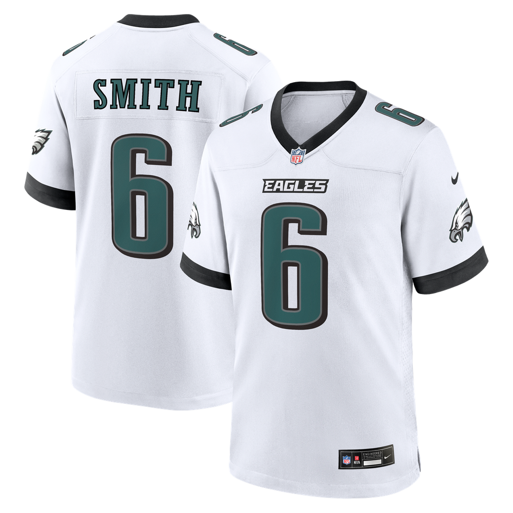 Philadelphia Eagles DeVonta Smith White Game Jersey