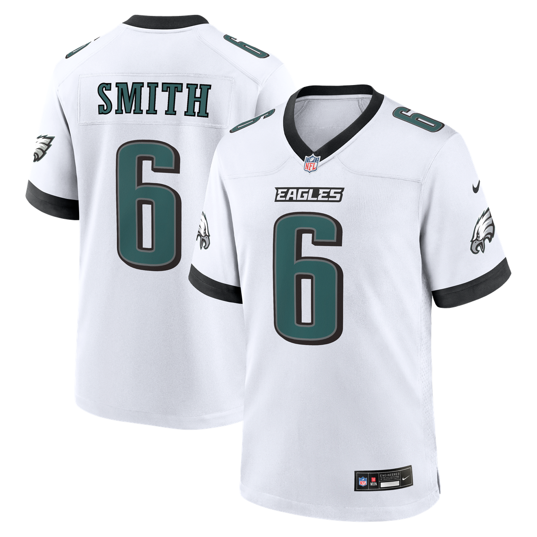 Philadelphia Eagles DeVonta Smith White Game Jersey