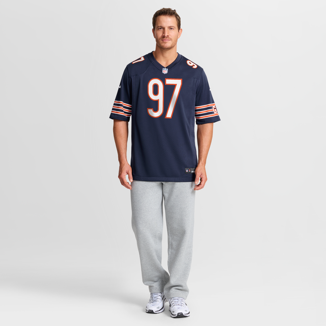 Chicago Bears James Lynch Navy Team Game Jersey