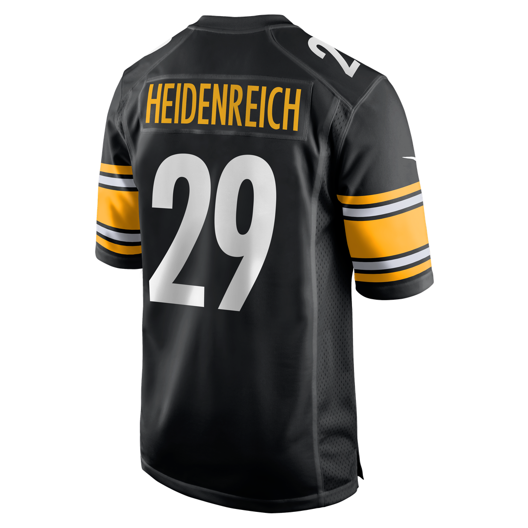 Pittsburgh Steelers Eli Heidenreich Black Team Game Jersey