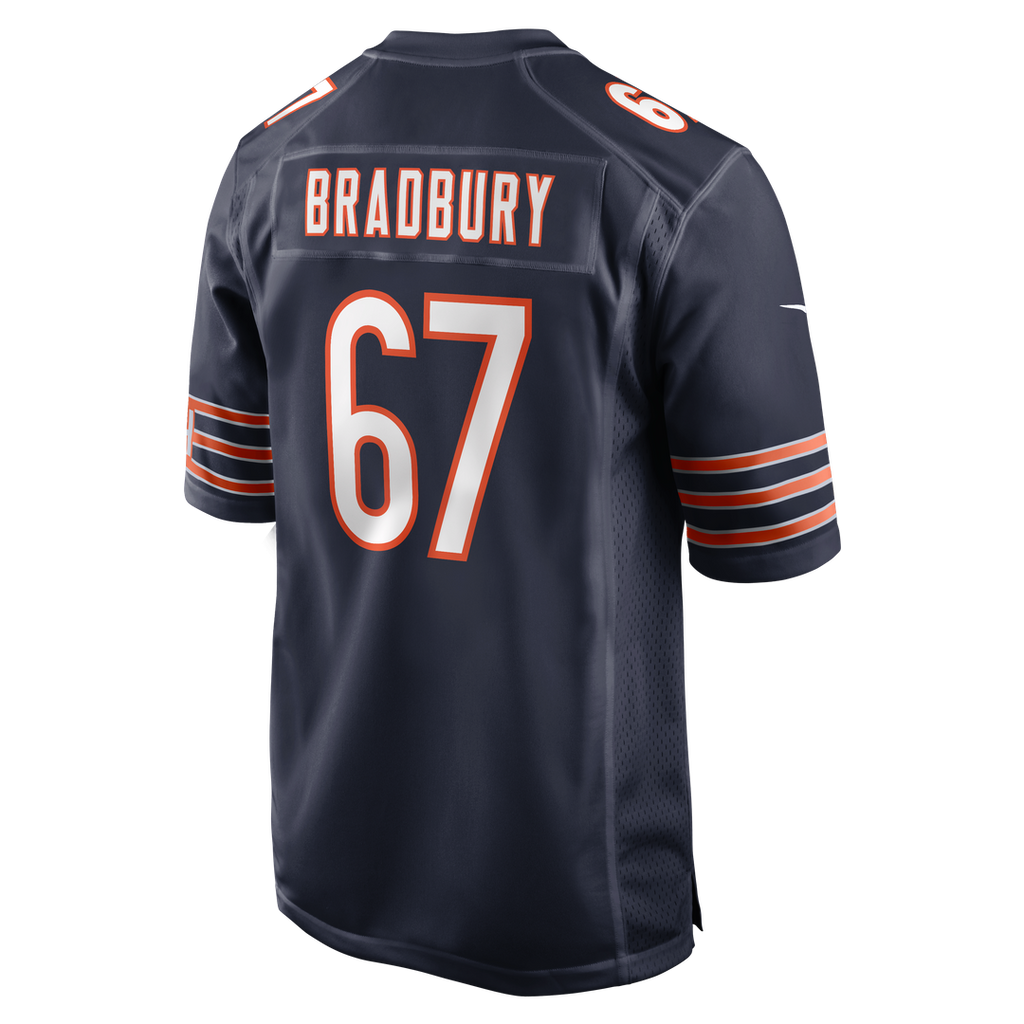 Chicago Bears Garrett Bradbury Navy Team Game Jersey
