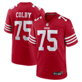 San Francisco 49ers Connor Colby Scarlet Team Game Jersey