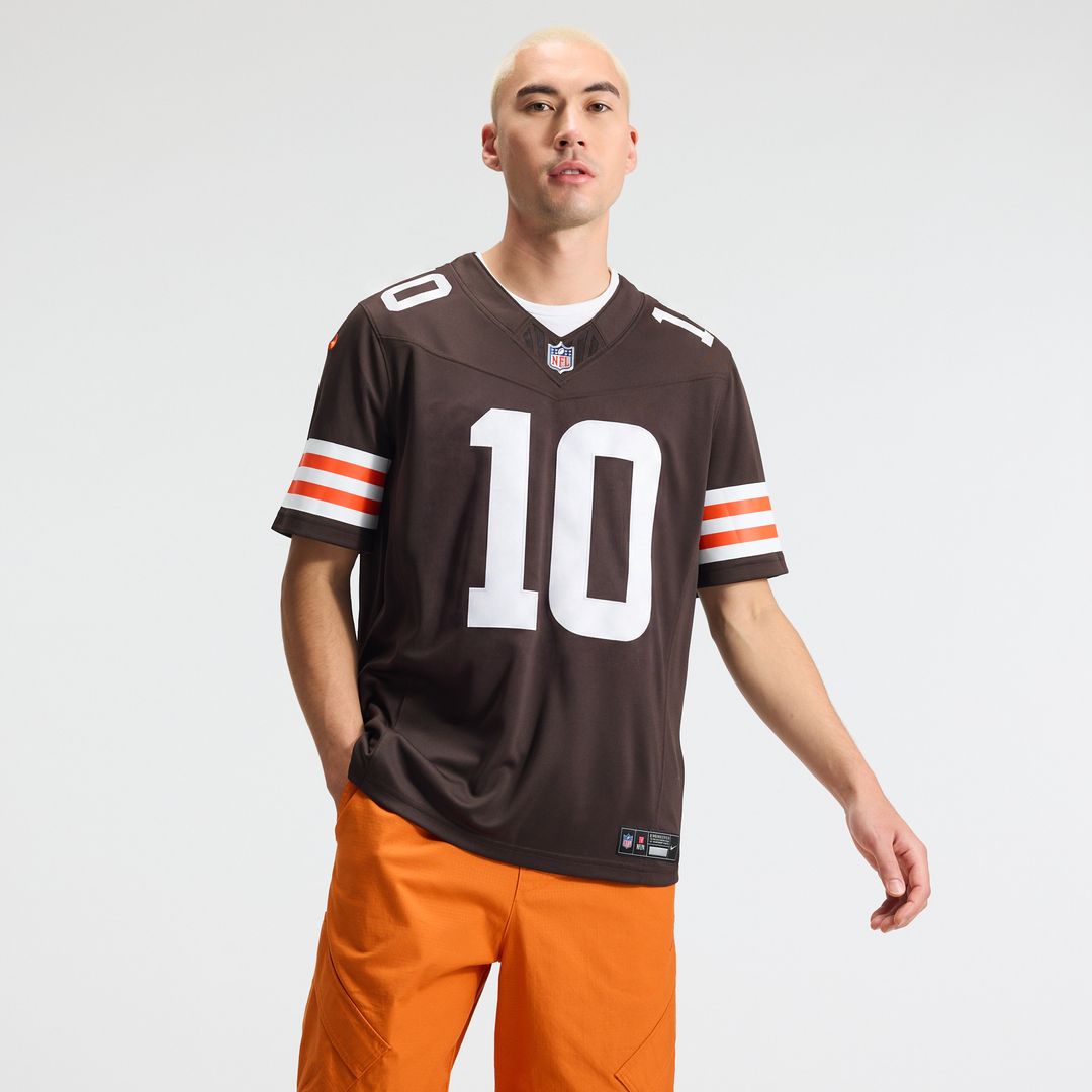 Cleveland Browns Quinshon Judkins Brown Team Vapor F.U.S.E. Stitched Limited Jersey