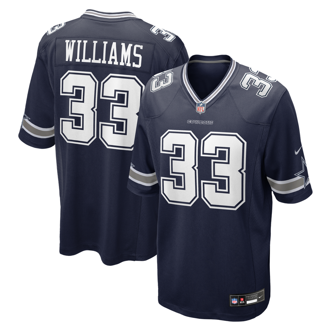 Dallas Cowboys Javonte Williams Navy Team Game Jersey